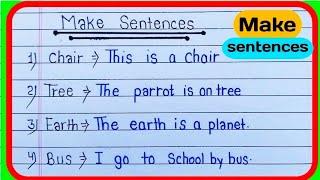 How To Make Sentences in English  Make sentences in English Make sentences  make sentences