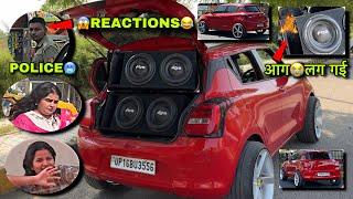 RDS Subwoofers में आगलग गई Cute Girls ReactionsPOLICEPART-4   Harshit Vlogs