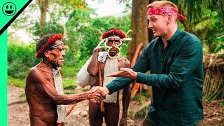 Making FIRST CONTACT with Papuas Dani Tribe Leader Raw Clip