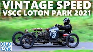 VSCC Loton Park speed hillclimb  Vintage cars in the paddock and on the course inc Bugatti ERA ++