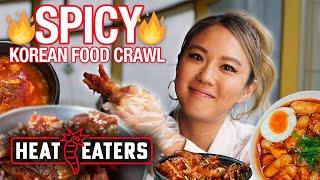 Esther Choi’s SPICY Korean Food Crawl - Chicken Feet Crab & INSANE Ktown Challenge  Heat Eaters