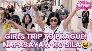 GIRLS TRIP TO PRAGUE  NAPASAYAW KO SILA + TRYING NEW FOODS + UNLI TAWANAN  POPS FERNANDEZ VLOG