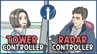 tower controller VS radar controller ATC for YOU