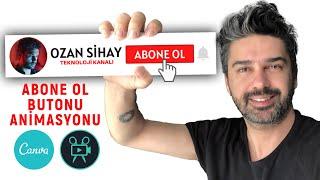 Youtube ABONE OL Butonu Animasyonu Nasıl Yapılır?  MOVAVI & CANVA