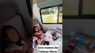 surya insomnia dan keluarga liburan#suryainsomnia #tyararenata #laporpaktrans7#short