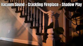 8-Hour ASMR Kenmore Shadow Vacuuming & Crackling Fire Sounds  Cozy Night Ambiance for Relaxation