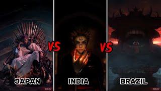 Sukuna Live Action - Japan Vs India Vs Brazil  Live Action  Cosplay Live Action