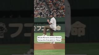The debate after Micah Parsons and C.J. Stroud’s first pitch in Tokyo 