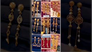 So Beautiful ️Gold Sui Dhaga Earrings Weight And Price  Gold Earrings Designs #earrings #viral #82