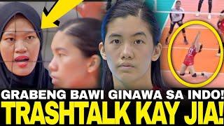 TRASHTALK kay JIA DE GUZMAN Grabeng BAWI GINAWA sa INDONESIA  SEA V.LEAGUE 2024 2ND LEG