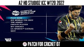 A2 & HD Studioz ICC T20 World Cup 2022 Patch For Cricket 07  Download Installation Gameplay