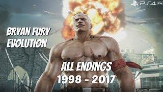 TEKKEN SERIES - All Bryan Fury Character Ending Movies 1998 - 2017 1080p 60fps