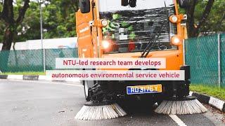 Autonomous Environmental Service Vehicle developed by research team led by NTU Singapore