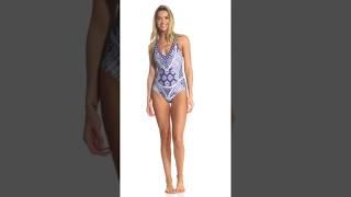 Jessica Simpson Bondi Lace Back One Piece Swimsuit  SwimOutlet.com