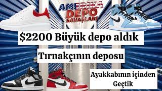 $2200 büyük depo aldık  ayakkabının içinden geçtik