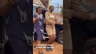 See how Actor Maleek hyped actress Ekene Umenwa so she can dance her funny dance steps  #shortfilm