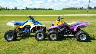 Yamaha Banshee vs Suzuki Quadzilla YOU NEED TO SEE THIS RACE