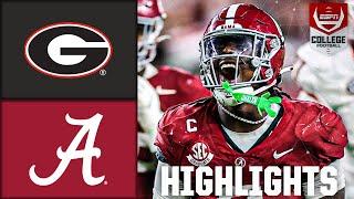 Georgia Bulldogs versus Alabama Crimson Tide  Hoogtepunten van het volledige spel  ESPN-collegevoetbal