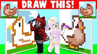 DRAWING QUIZ with CUTIE  Roblox