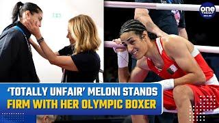 Imane Khelif Boxing Controversy Italys Giorgia Meloni Criticizes Unequal Match Amid Gender Row