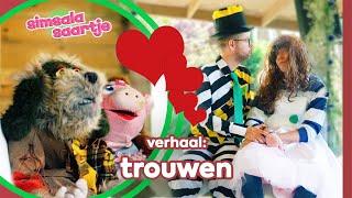 TROUWEN ️  SIMSALA SAARTJE   Educatieve kleutertelevisie  Bruiloft