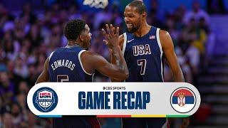 LeBron Kevin Durant Lead Team USA In Win vs. Serbia at 2024 Paris Olympics I CBS Sports