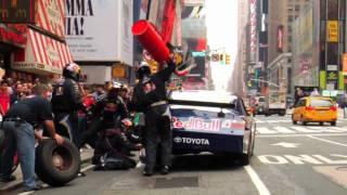 NASCAR Pit Stop in Times Square w Red Bull Racing