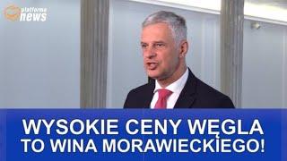 Wysokie ceny węgla - wina Morawieckiego - konferencja prasowa KO 22.09.2022