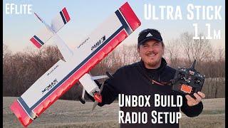 E-flite - Ultra Stick - 1.1m - Unbox Build & Radio Setup + Flapperons