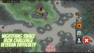 Kingdom Rush Nightfang Swale - Iron Challenge - Veteran Difficulty No Hero Steam updated