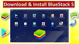 how to download and install bluestacks 5 on windows 10  laptop me app kaise download kare  hindi