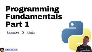 NSW Software Engineering Topic 1 Python Part 12 - Lists