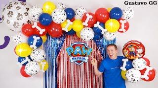 PAW PATROL PARTY  birthday decoration ideas at home - balloon decoration ideas