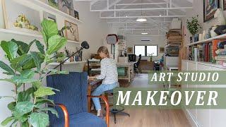 Art Studio Makeover  My refreshed work space for oil painting and art prints  Artist Vlog 2023