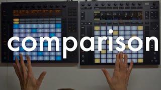 Ableton Push 2 & Push 1 comparison new vs old