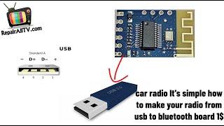 car radio Its simple how to make your radio from usb to bluetooth board 1$