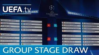 Full group stage draw 201617 UEFA Champions League