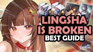 COMPLETE LINGSHA GUIDE  Best Lingsha Light Cones Relics Planars & Teams - Honkai Star Rail