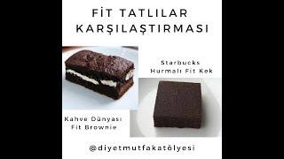 Kahve Dünyası Fit Brownie vs. Starbucks Hurmalı Fit Kek