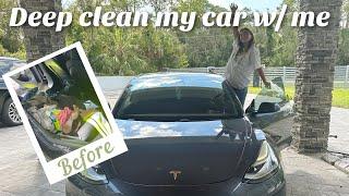 Deep Clean my car w me