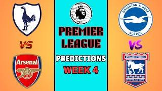 Premier league predictions week 4. 202425