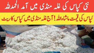 Today Cotton rate in Punjab galla mandi  غلامنڈی میں کپاس کی آمد شروع