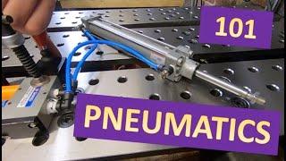 Pneumatics 101 - Cylinders Valves Fittings Tubing - Demonstrations