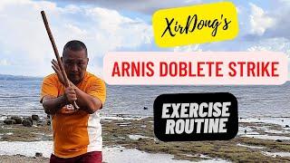 SIMPLEST DOBLETE Arnis Strike Variation #kali #arnis #eskrima XirDong #fma