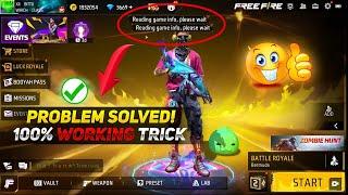 HOW TO SOLVE READING GAME INFO PROBLEM IN FREE FIRE  AFTER UPDATE NETWORK ISSUE FREE FIRE