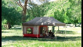 E-Z UP® Camping Cube™ with 10 x 20 Endeavor™ canopy tent