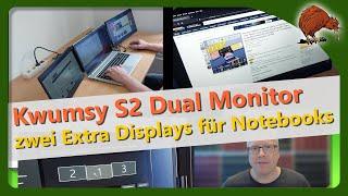 Review Kwumsy S2 Dual Monitor - Tragbares Zweifachdisplay für Notebooks