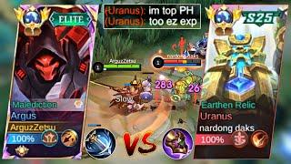 ARGUS VS TOP PH URANUS  NEW BEST BUILD ARGUS VS SUPER SUSTAIN TANK