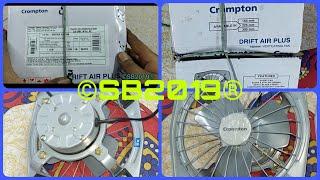 CROMPTON DRIFT AIR 6 150MM EXHAUST FAN UNBOXING INSTALLATION & REVIEW