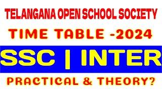 TOSS Exams Schedule 2024  Toss open inter Exam Date 2024 Telangana TS OpenSchool  SSC & Open Inter